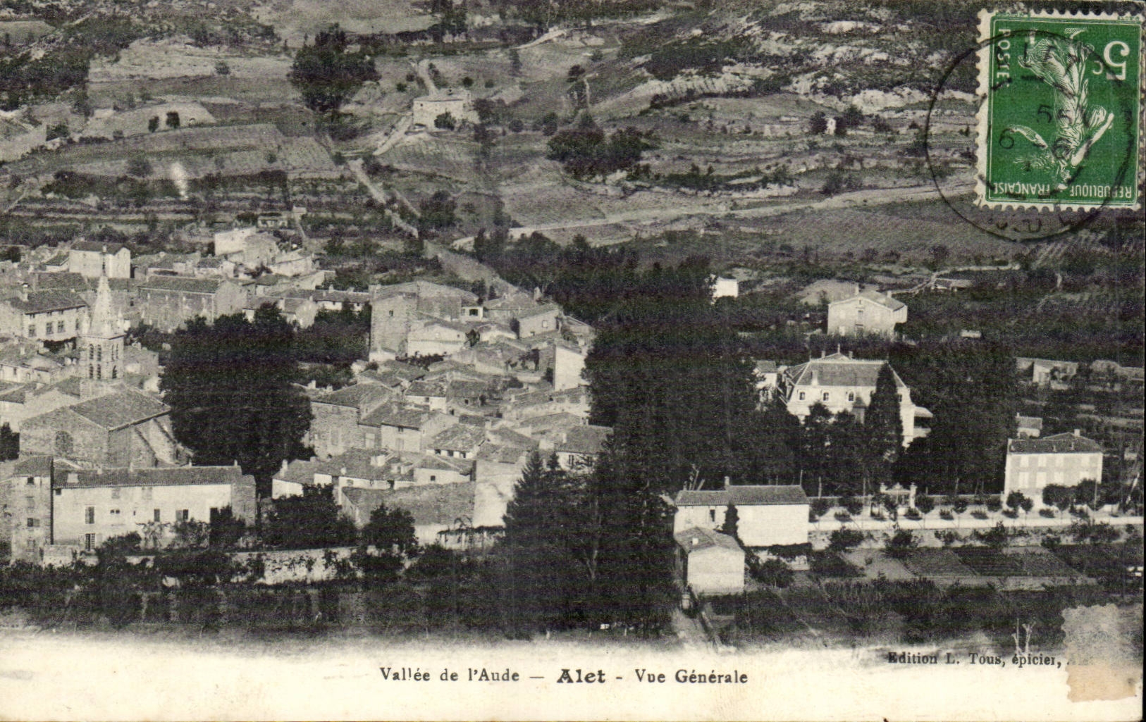 CPA Vallee de l'aude Alet Vue generale