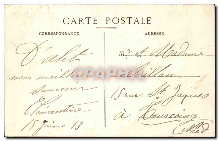 CPA Vallee de l'aude Alet Vue generale — Rückseite