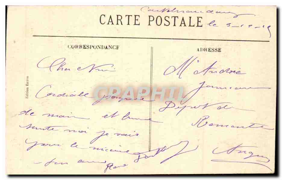 CPA CAstelnaudary Daphne changee en laurier — Rückseite