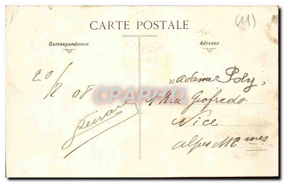CPA Narbonne Au revoir (carte toilee) — Rückseite