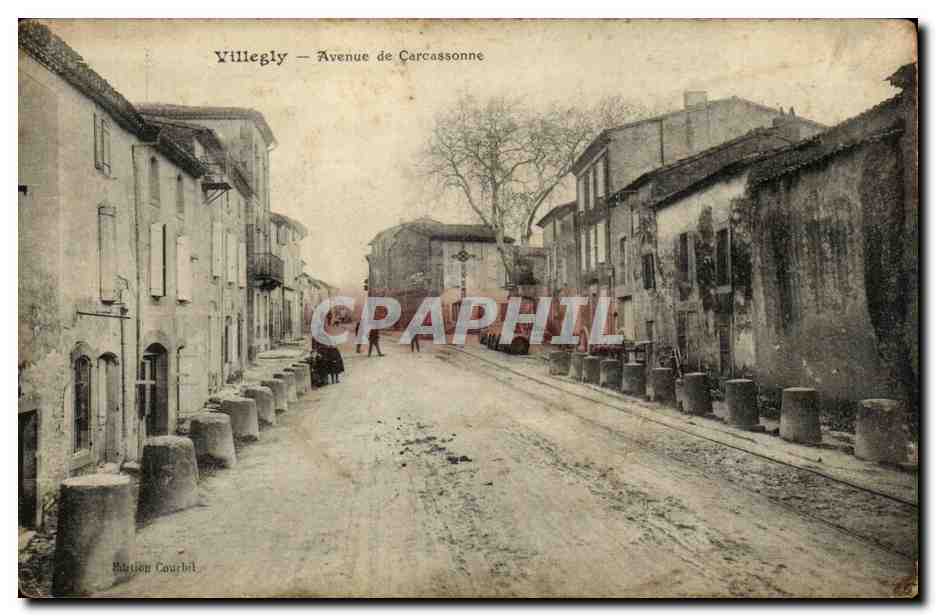 CPA Vilegly Avenue de Carcassonne