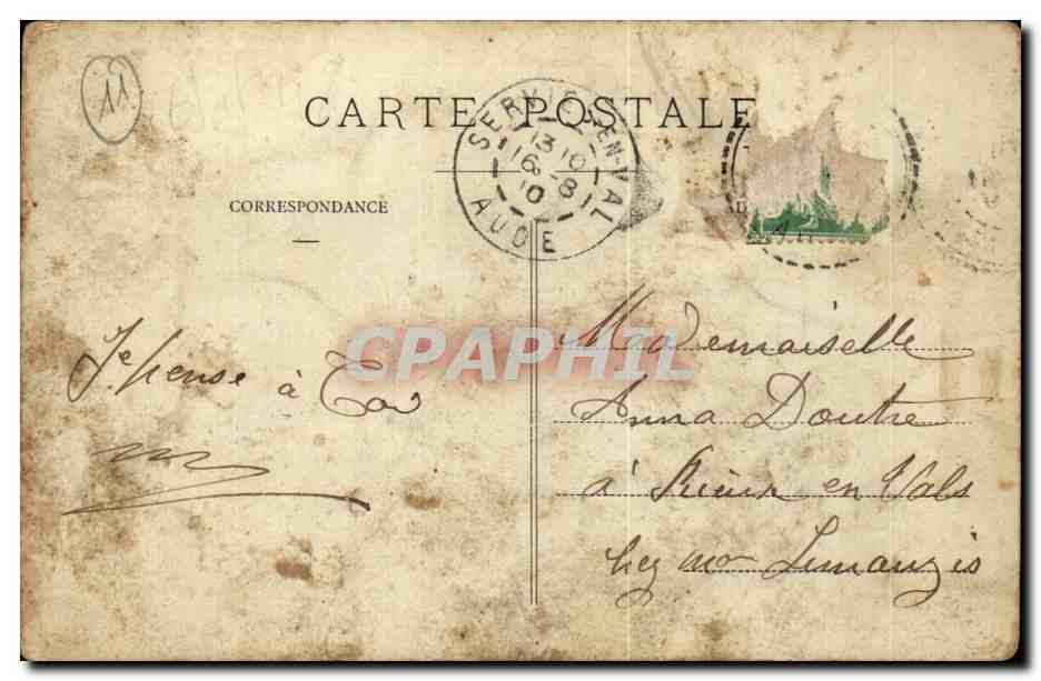 CPA Vilegly Avenue de Carcassonne — Reverso