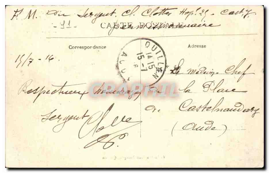 Vallée de l'Aude — Ouverture du chemin de fer dans les Gorges — Collection Jean François Quillan — Verso