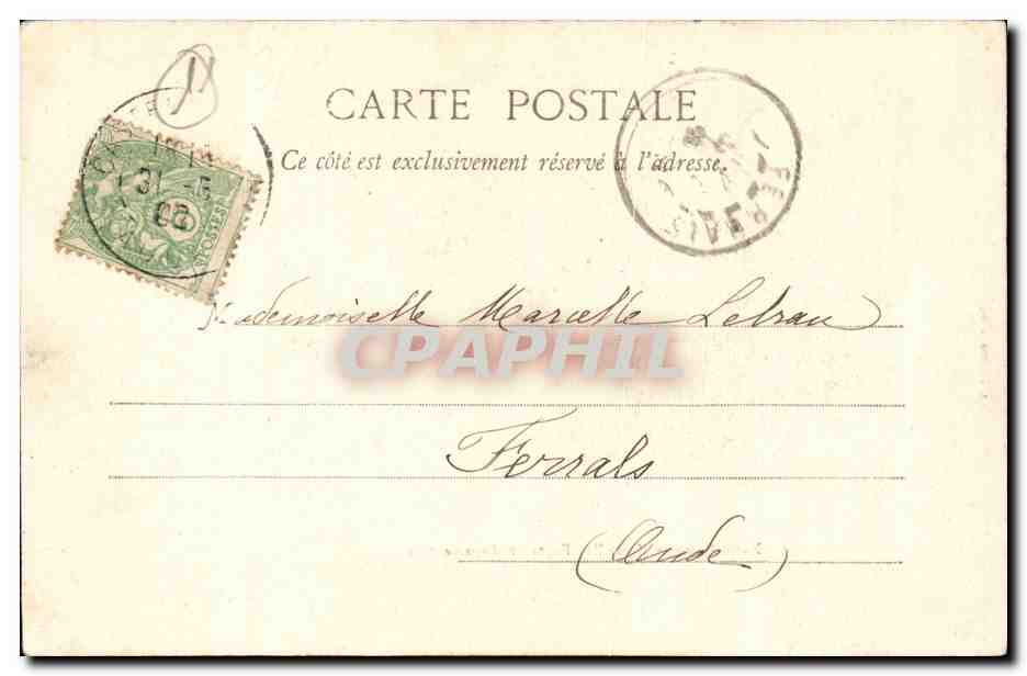 Notre Dame de Marceile - Fontaine Monumentale -- CPA  — Rückseite