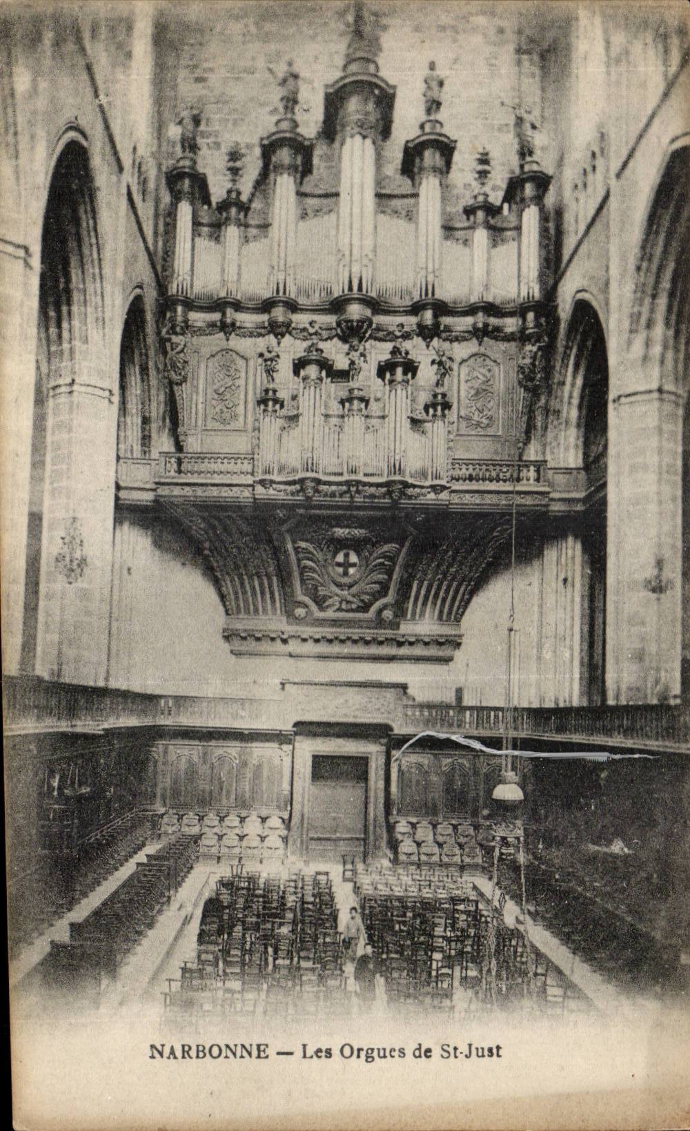Narbonne - Les Orues de St Just - Organ - musique - instrument - CPA 