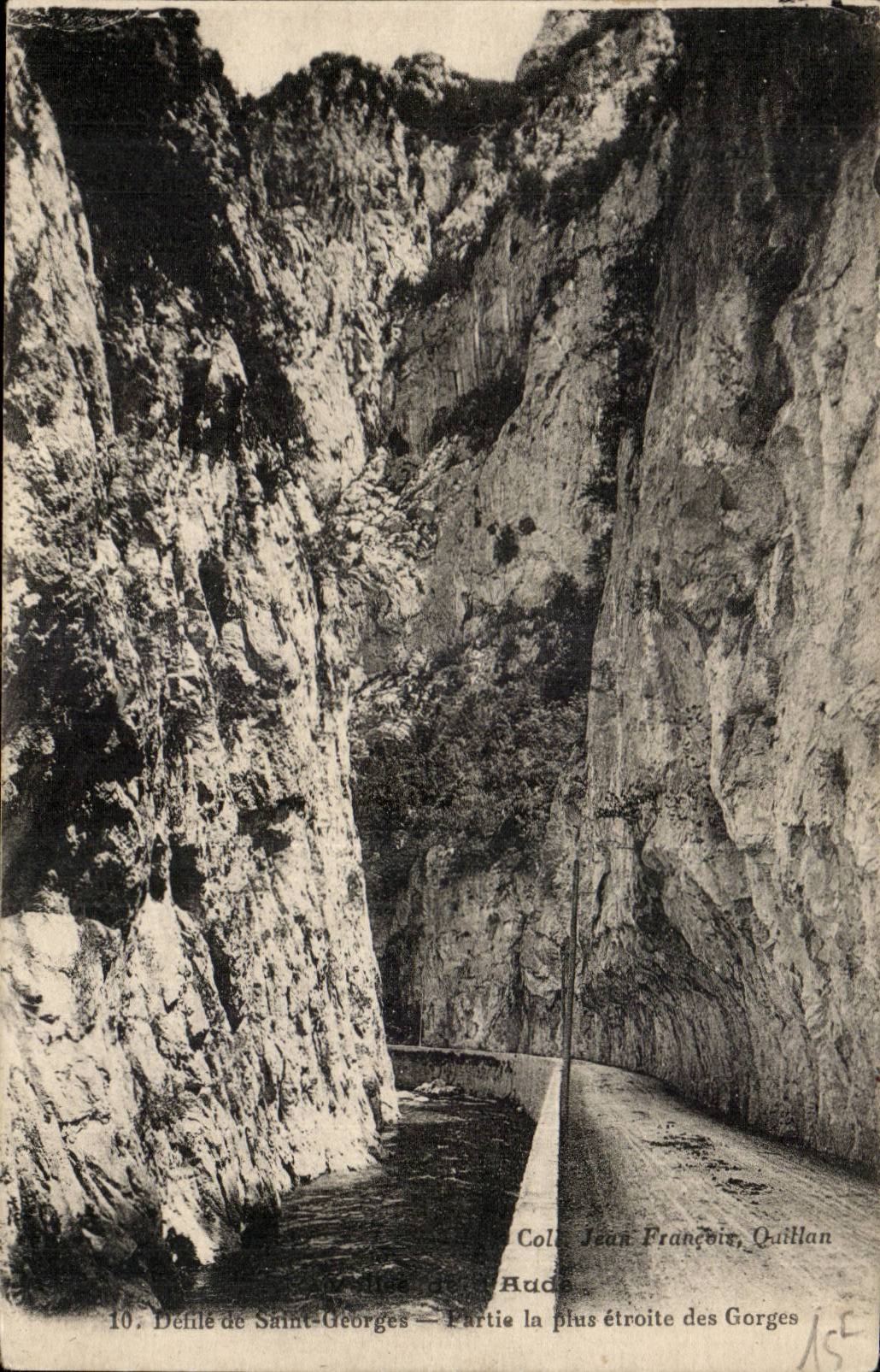 Defile de St Georges - Partie la plus etroite des Gorges - CPA 