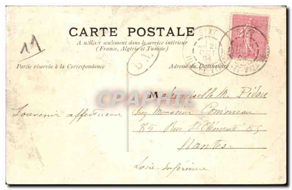 NARBONNE — Quai Vallière et Canal de la Robine — Éditeur : Antoine Azalbert, propriétaire de Vignobles, Narbonne — Reverso