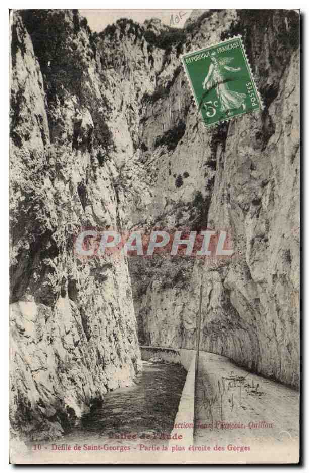 Défilé de Saint-Georges - Partie la plus étroite des Gorges - Collection Jean François Quittau