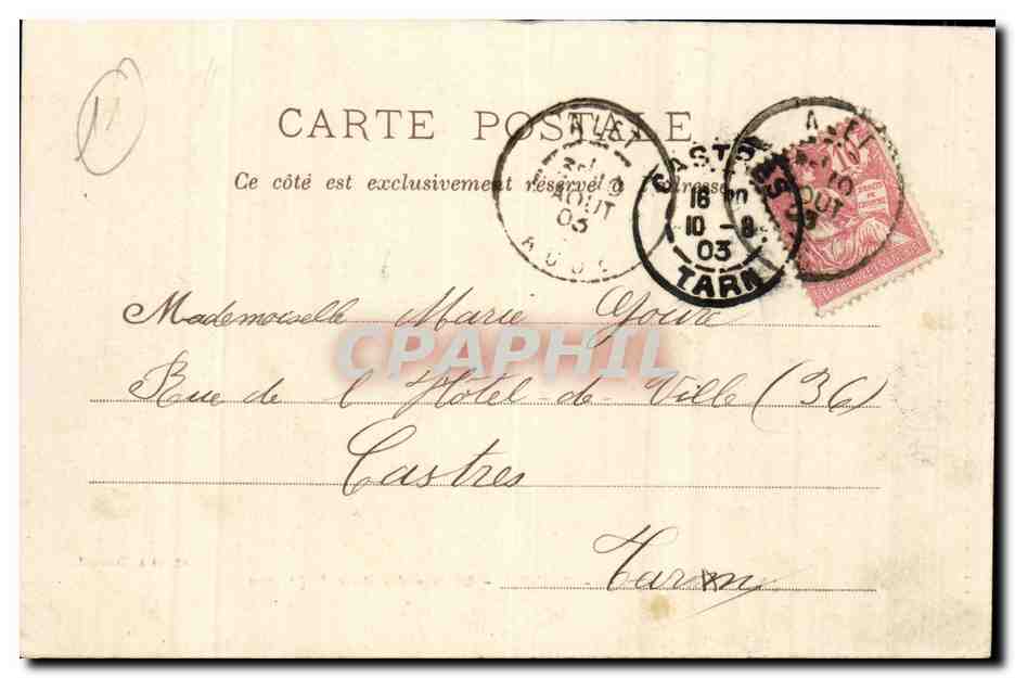 Vallee de l'aude CPA Couizh Chateau des ducs de Joyeuse — Rückseite