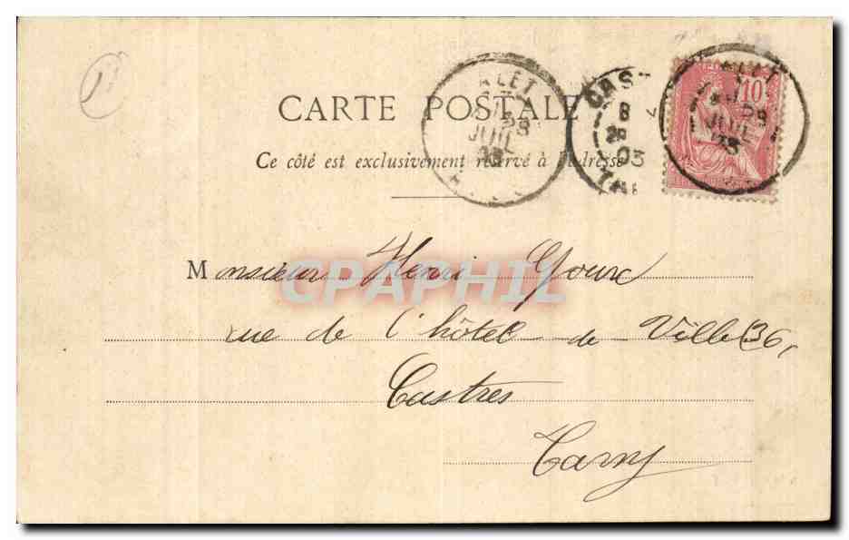 Alet CPA pont sur l'aude — Rückseite