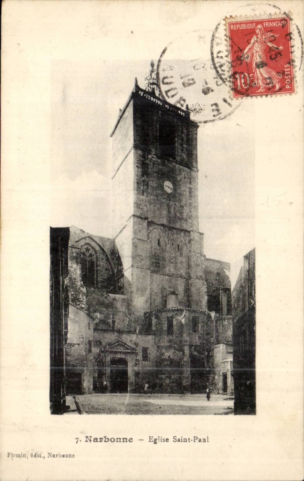 Narbonne CPA Eglise Saint Paul