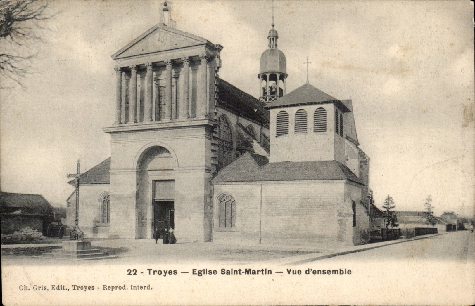 Troyes - Eglise Saint Martin - Vue d'ensemble - CPA 