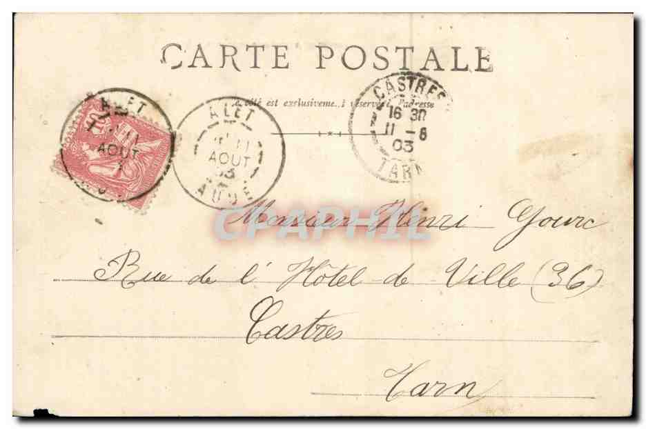 Alet - Porte de Cadene et les Remparts - CPA  — Rückseite