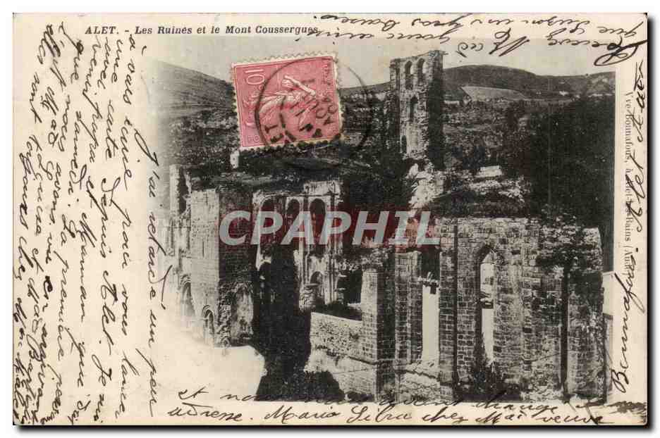 Les Ruines et le Mont Coussergues - CPA 