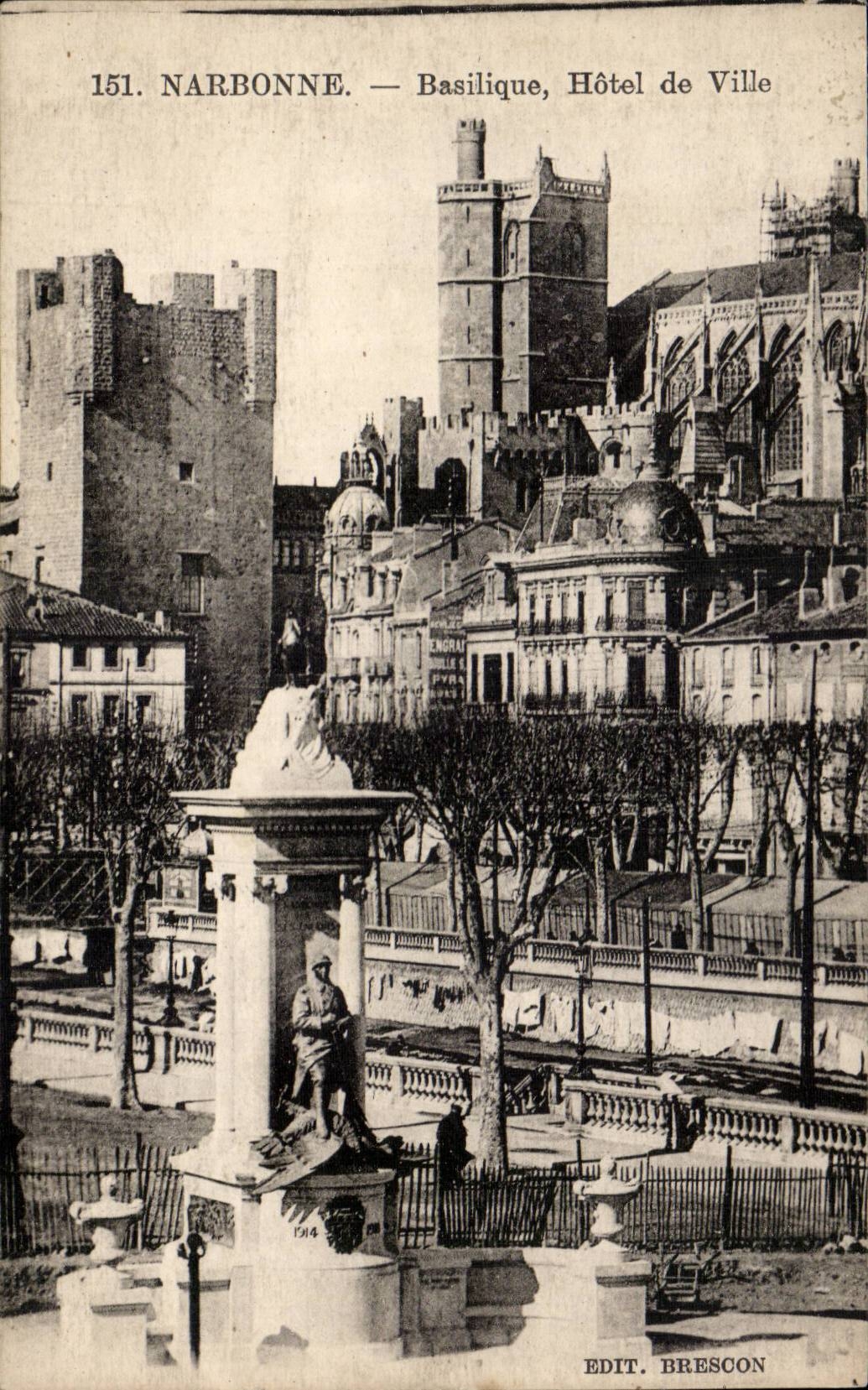Narbonne - Basilique Hotel de Ville - CPA 