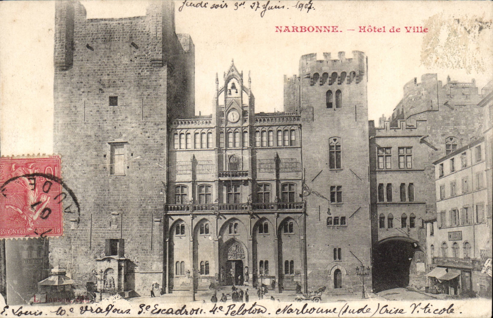 NARBONNE — Hôtel de Ville — L. Janson, éditeur