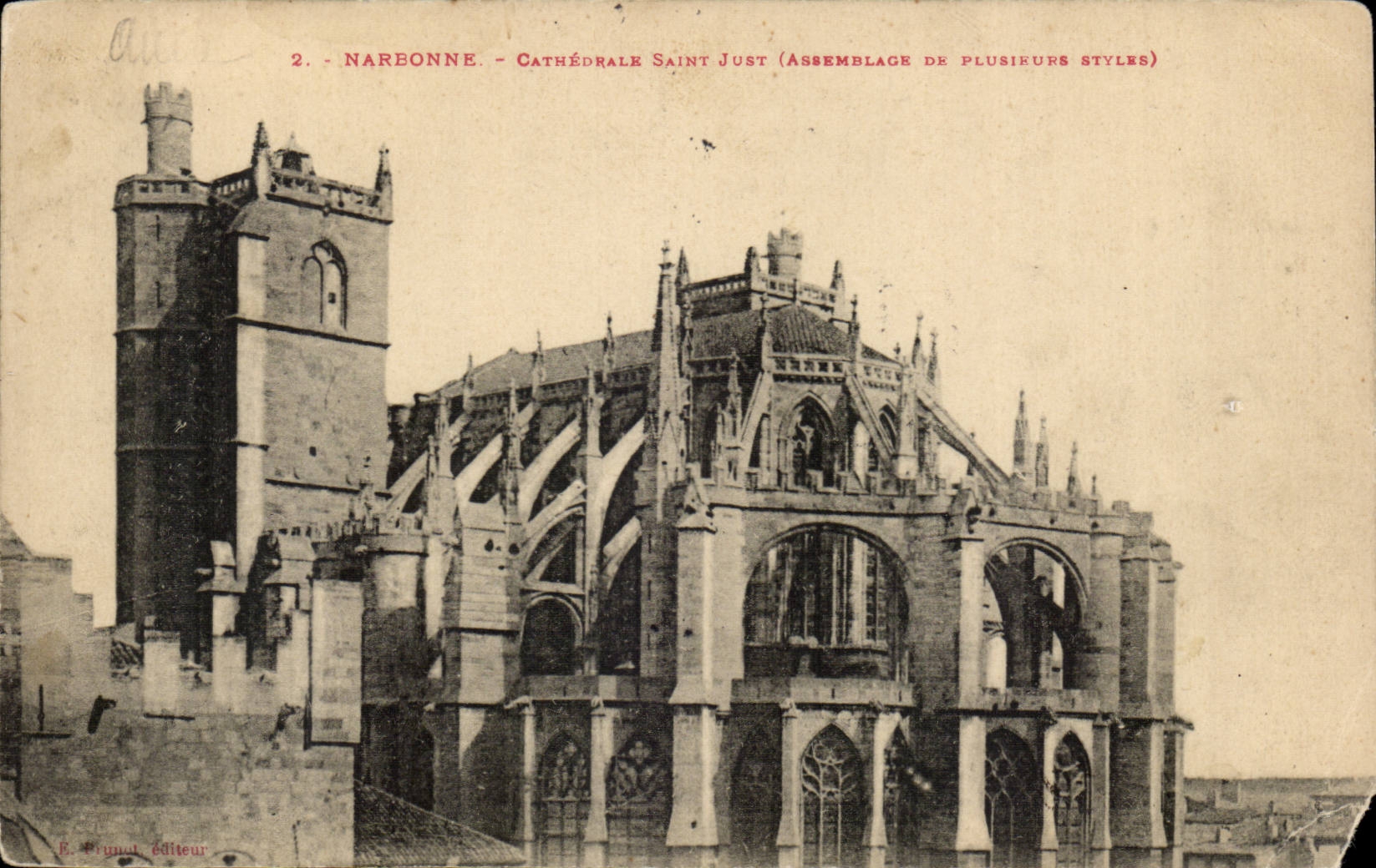 Narbonne - Cathedrale saint Just de Plusiers Styles - CPA 