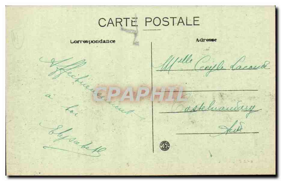 Narbonne - Grand magasins des Dames de France - CPA  — Rückseite