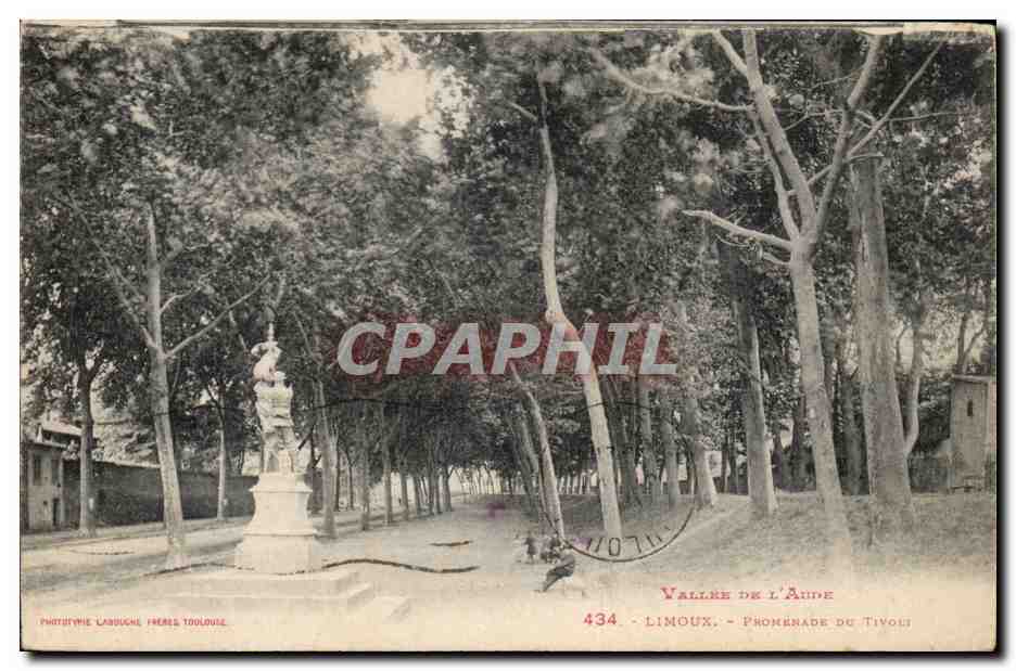 CPA Limoux promenade du Tivoli
