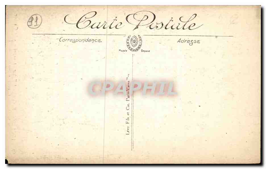 Carcassonne CPA L'eglise St Nazaire le clocher  — Verso