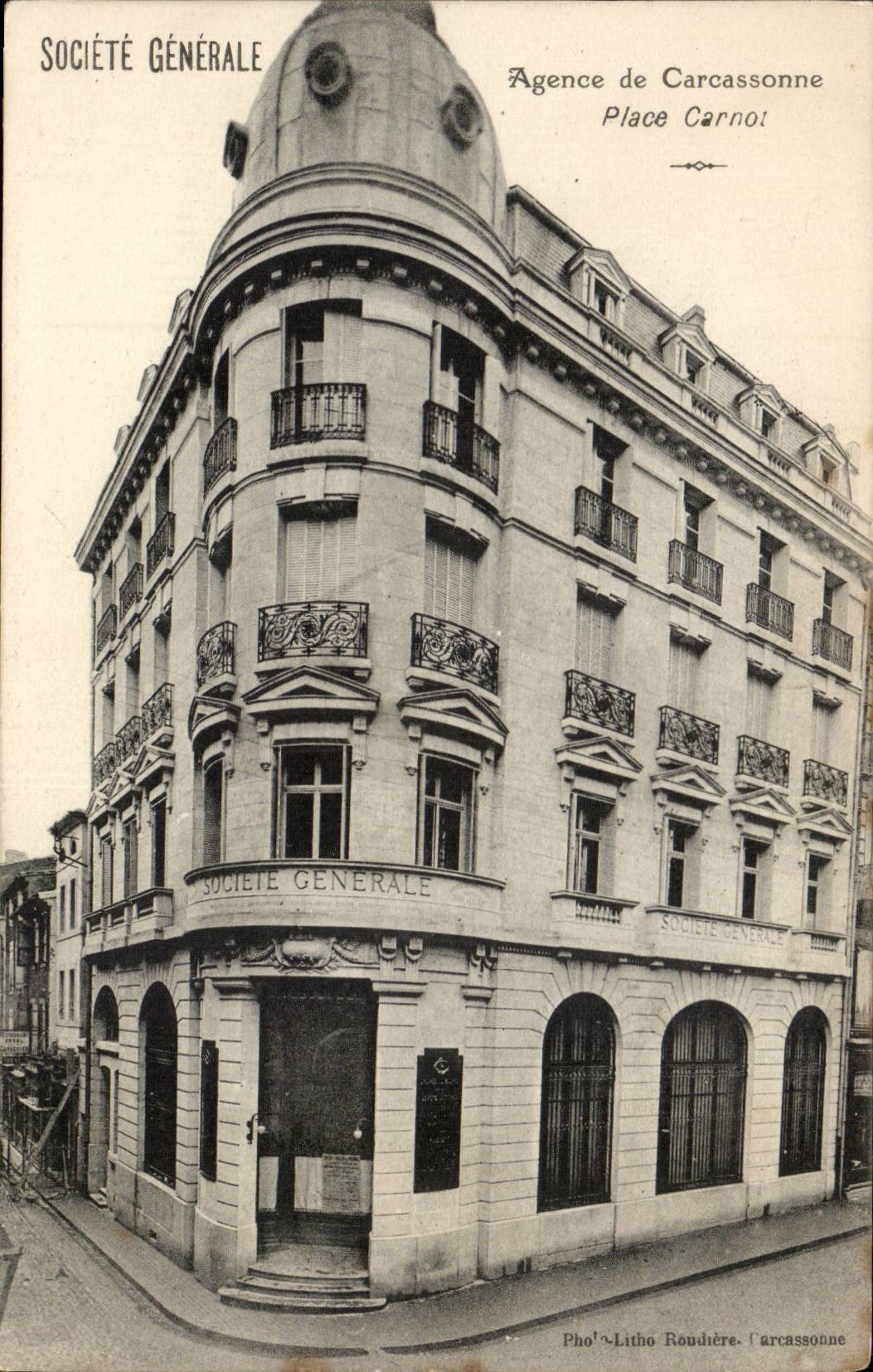 Carcassonne CPA Societe Generale Agence Place Carnot