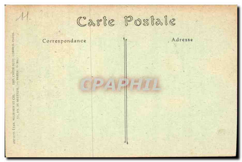 Carcassonne CPA Une allee du boulevard du musee — Verso