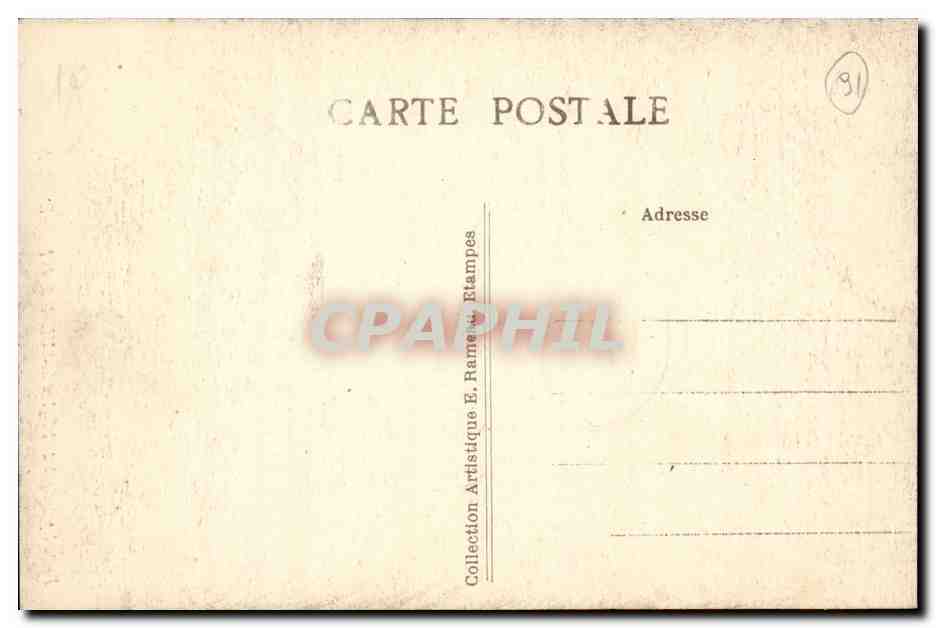 CPA Portail principal de l'eglise St Sulpice de Favieres — Rückseite