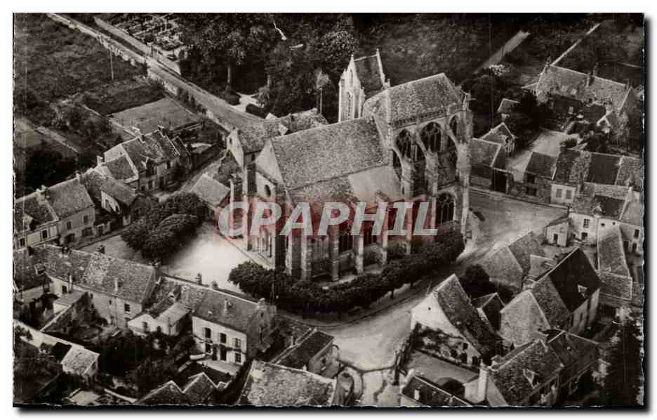 Saint Sulpice de FAvieres CPA L'eglise vue d'avion