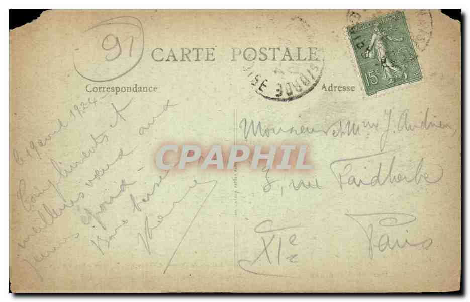 Perray Vaucluse CPA Asile Une maison normande (entree du Breuil) — Rückseite