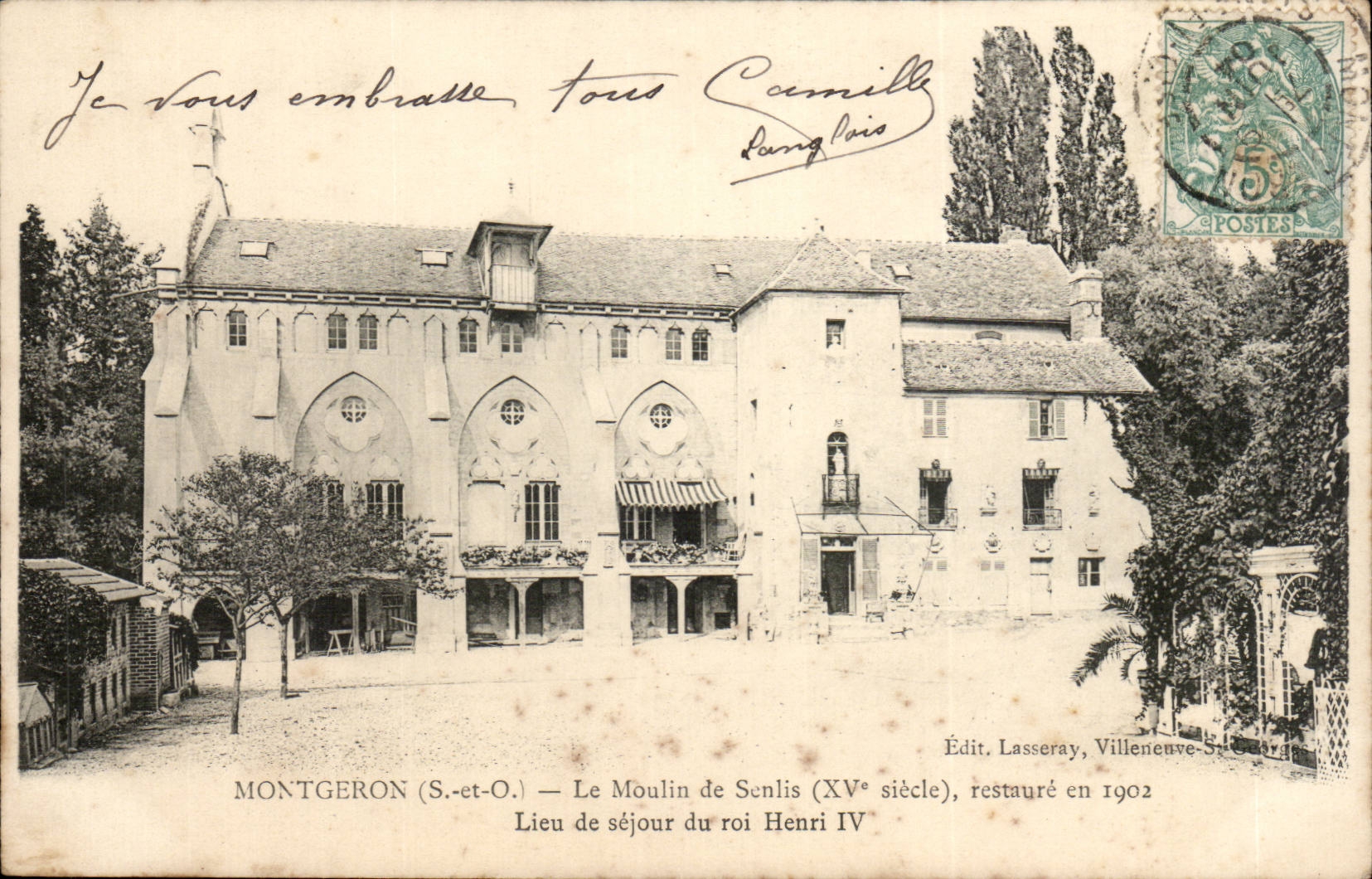 Montgeron CPA Le moulin de senlis restaure en 1902 lieu de sejour du roi Henri IV