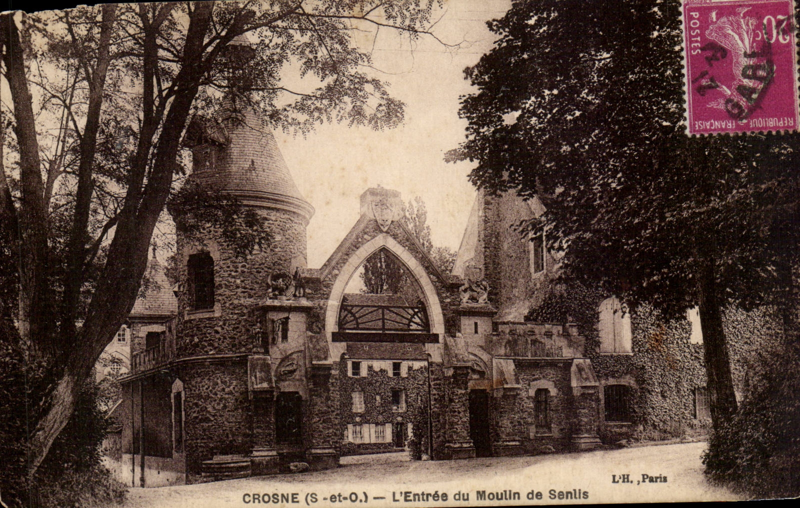 CRosne CPA L'entree du moulin de Senlis