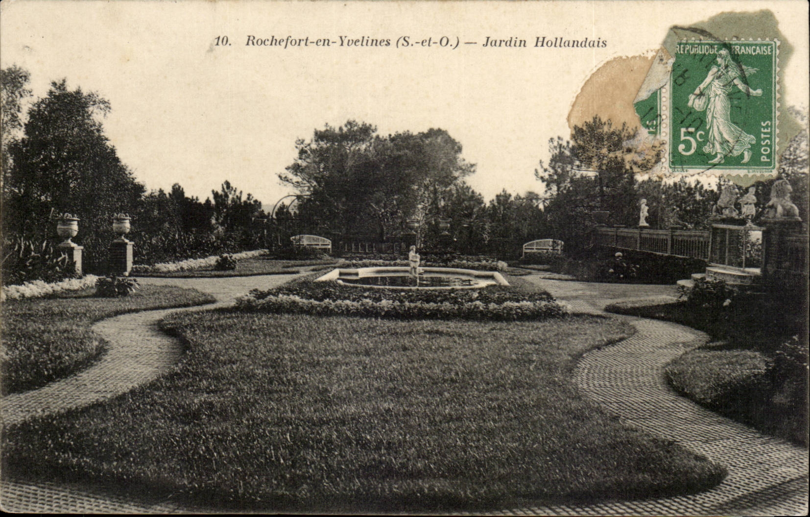 Rochefort en Yvelines CPA Jardin hollandais