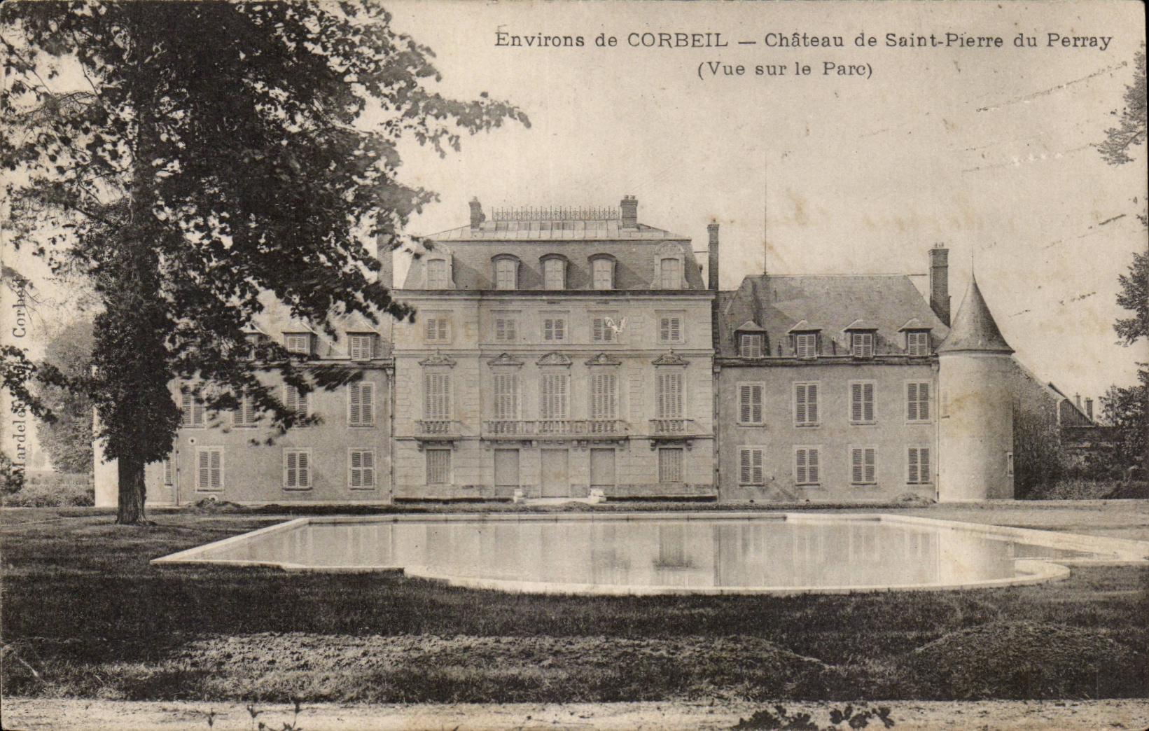 Environs de Corbeil CPA Chateau de Saint Pierre du Perray (vue sur le parc)