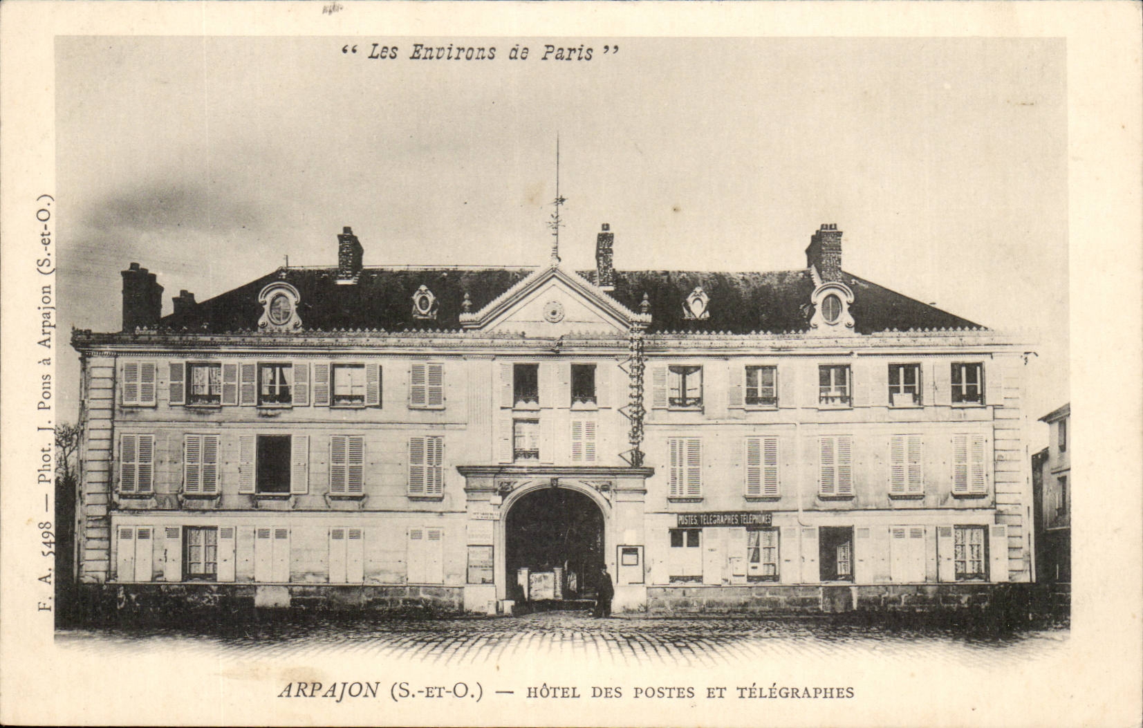 Arpajon CPA Hotel des Postes et Telegraphes