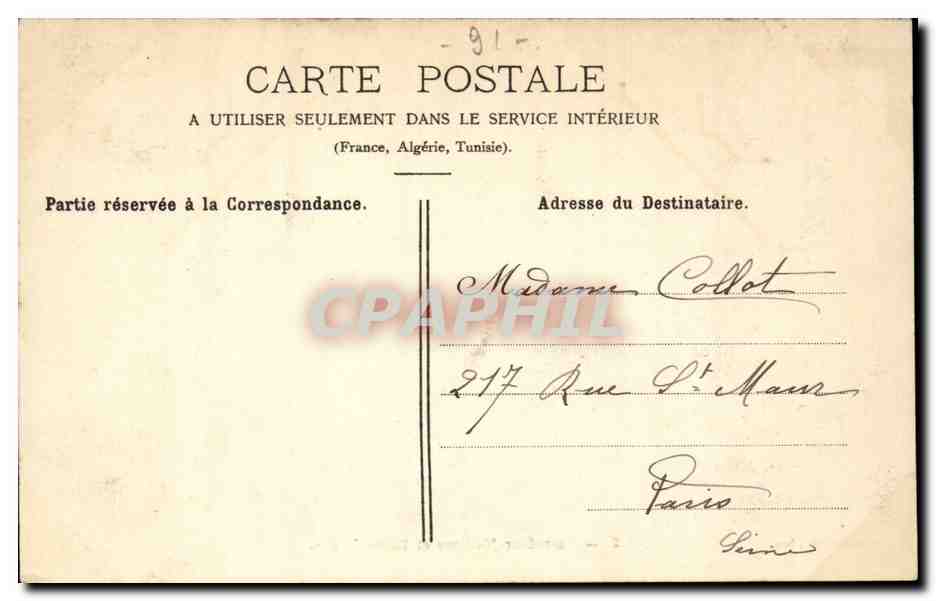 Foret de Senard CPA Carrefour Madame et Route Neuve — Back