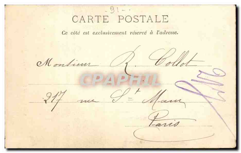 Brunoy CPA Foret de Senar CPA Chemin de Quincy — Back