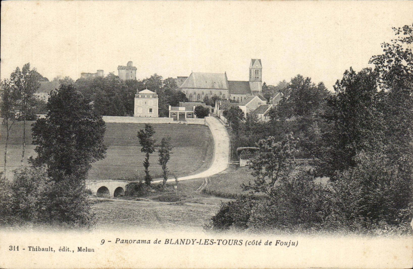 Blandy-les-Tours — Seite von Fouju — Thibault, Verlag, Melun, n°311