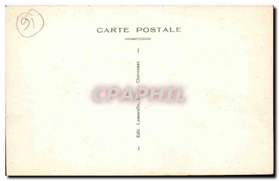 VAllee de Chevreuse CPA Ruines du chateau de la Madeleine construit en l'an 900 — Rückseite