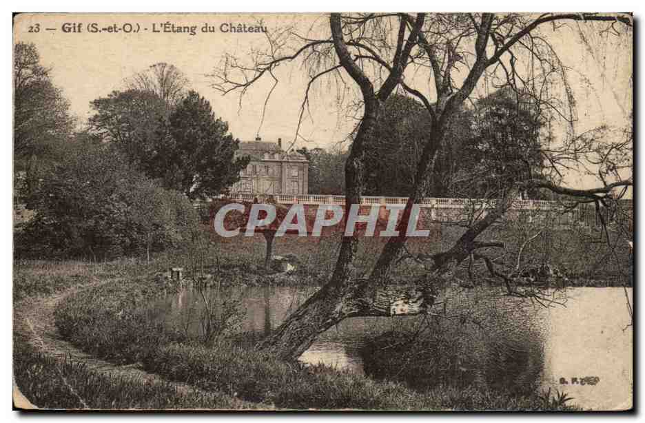 Gif CPA L'etang du chateau