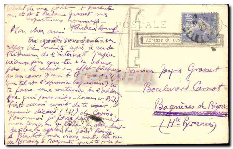Morsang sur SEine par Corbeil CArte photo — Back