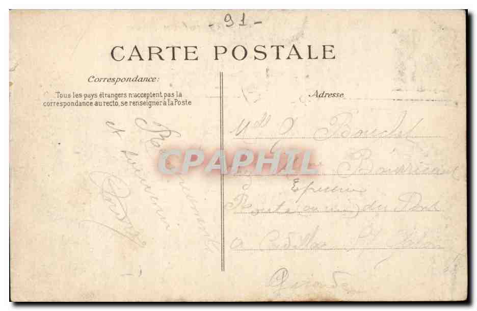 Montgeron CPA la porte du moulin de senlis — Rückseite