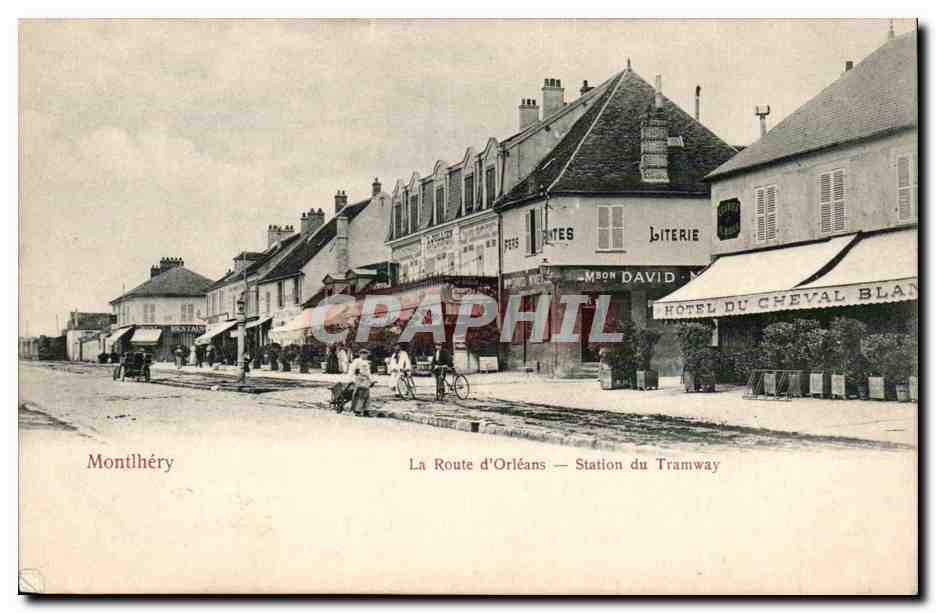 Montlhéry — La Route d'Orléans — Station du Tramway — Édition Trianon No. 1485