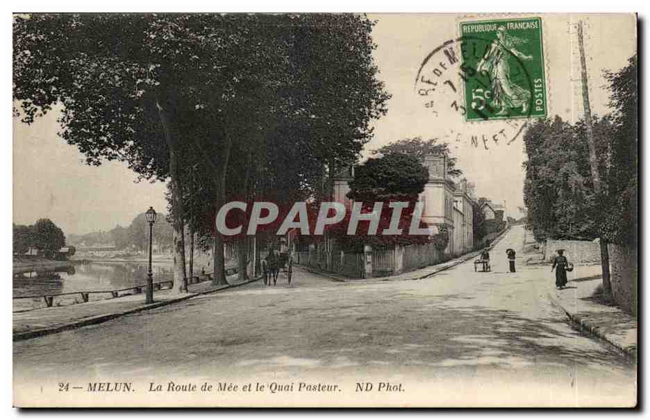 Melun — La Route de Mée et le Quai Pasteur — ND Phot.