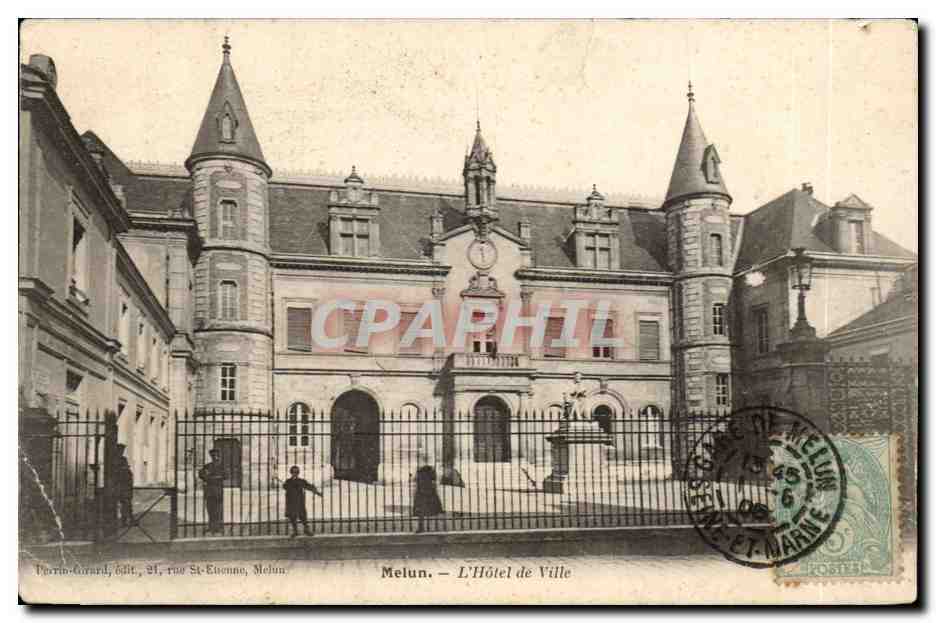 CPA Melun l'hotel de ville