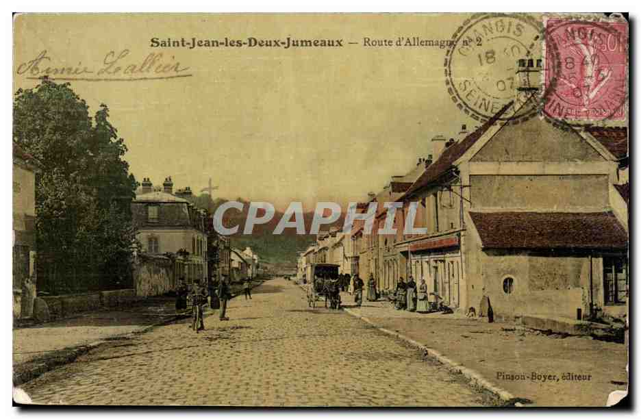 Saint-Jean-les-Deux-Jumeaux — Route d'Allemagne n°2 — Pinson-Boyer, éditeur