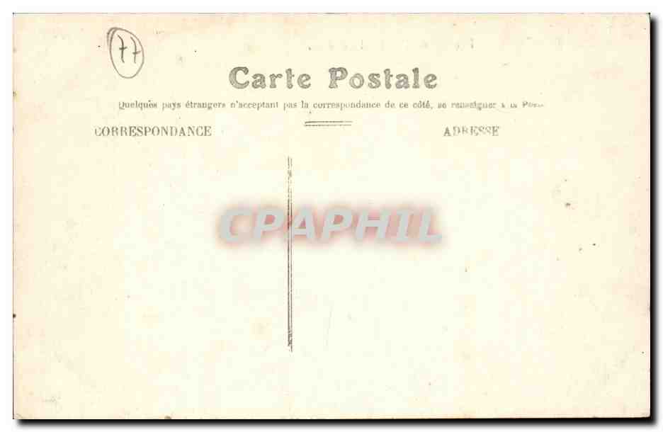 Provins — Façade de l'Hôpital général — E. Ballet, éditeur — Verso