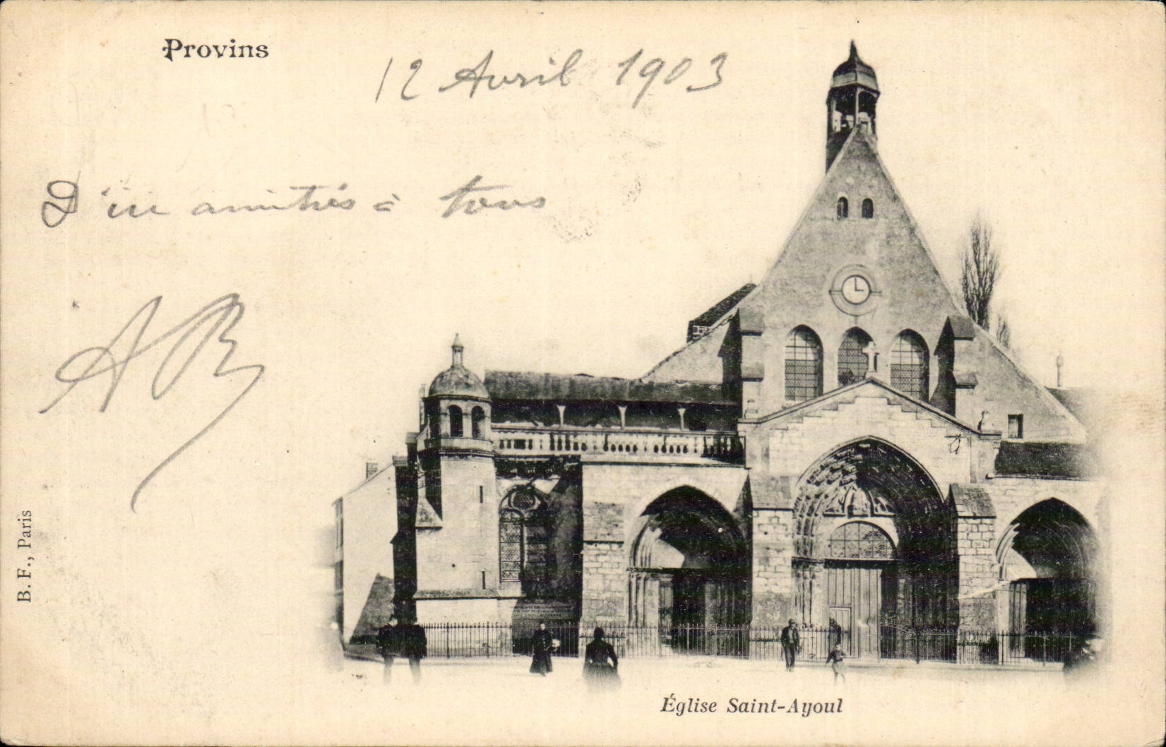 Provins CPA Eglise Saint Ayoul