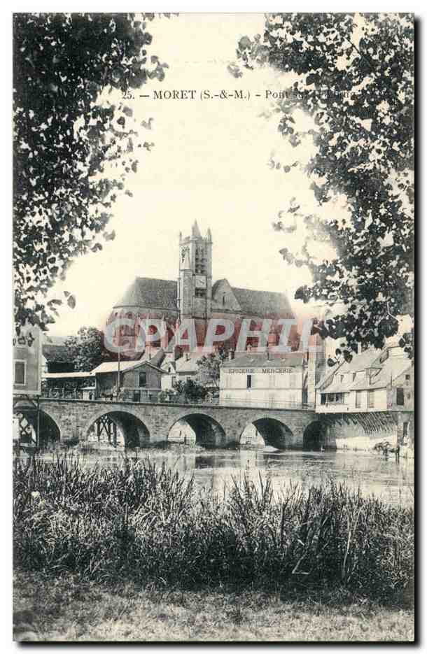 Moret CPA Pont (epicerie)