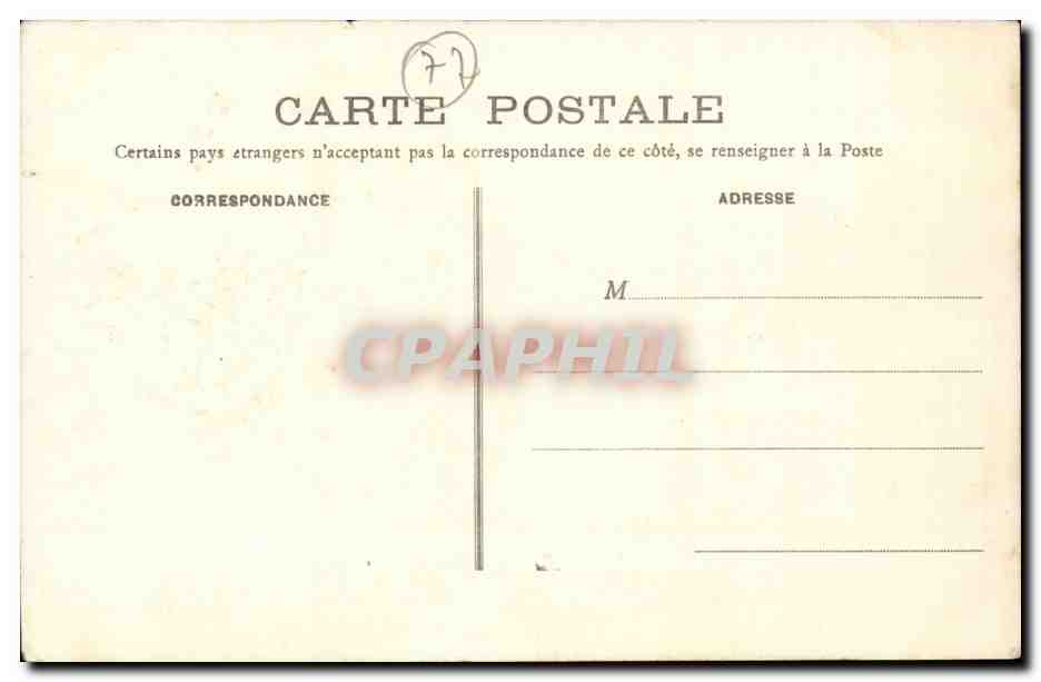 Meaux (S.-et-M.) — Los Molinos Nuevos — El Baño de los Caballos — Editor: Poncini, Meaux — Reverso