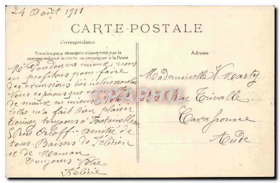 Saint Mammes - Place de l'Eglise et Grande rue- CPA  — Back